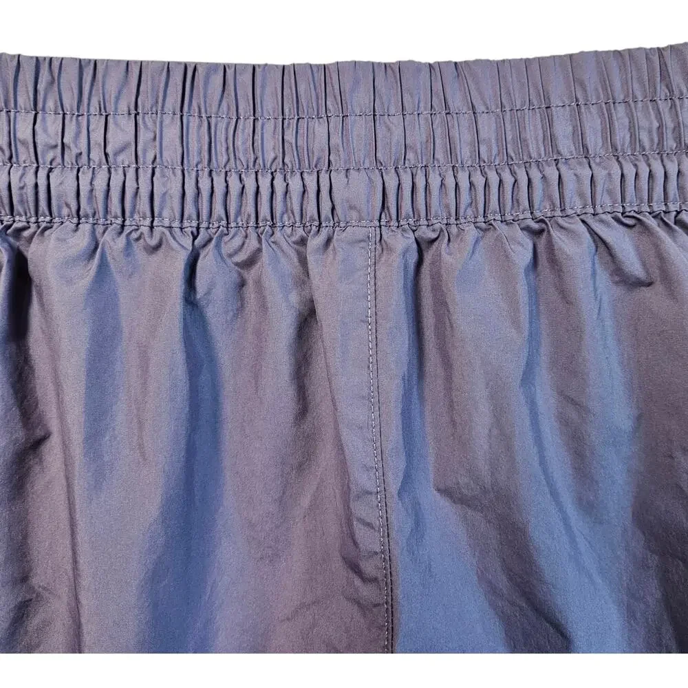 THE NORTH FACE Women's M Limitless Run Shorts Purple Zip Pocket Liner Brief